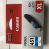 Картридж CANON CLI-451XL C увеличенный синий для PIXMA iP7240/MG6340
